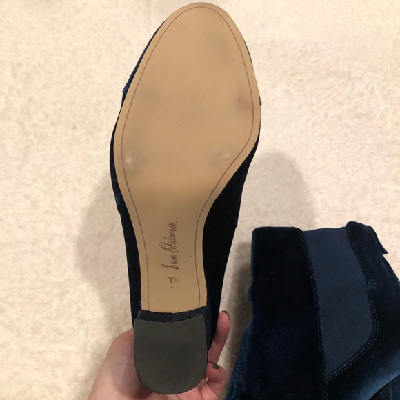 Sam Edelman Blue Velvet Case Bootie - Picture 3 of 4
